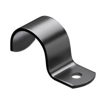 Buiskoppeling kapbeugel zwart Ø 48,3 mm zijdeglans 
