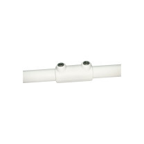 Buiskoppeling koppelmof wit Ø 26,9 mm mat rond